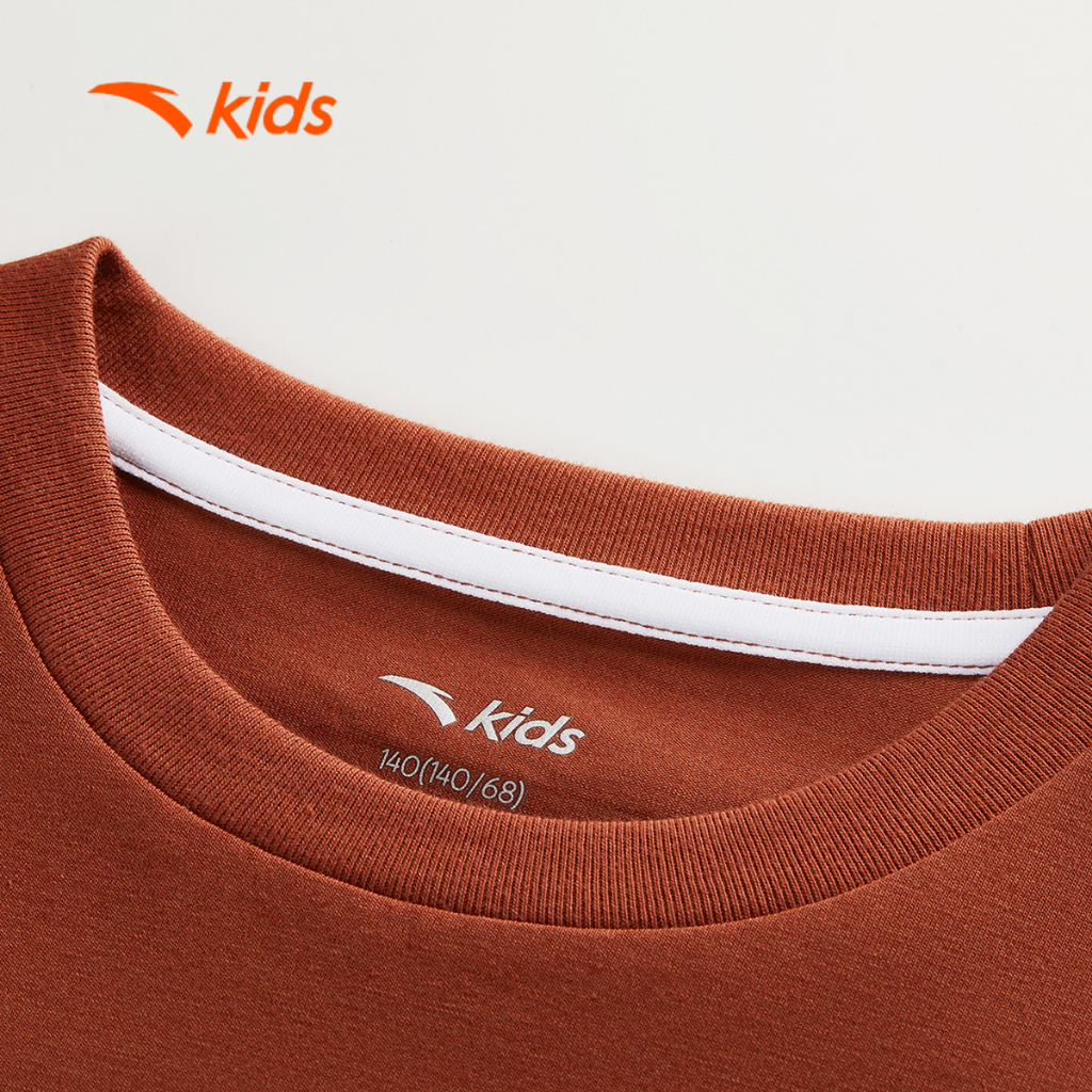 Anta Kids Áo Phông + Quần Short Lửng Bé Trai Thể Thao Năng Động Thoáng Khí Nhanh Khô  3526B6666