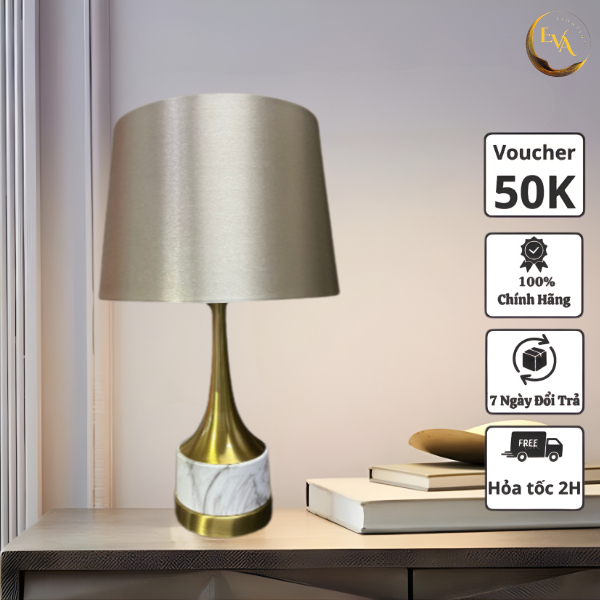 Đèn bàn đèn ngủ để bàn EVA AP1004 trang trí phòng khách, phòng ngủ, bàn làm việc sang trọng bảo hành 12 tháng