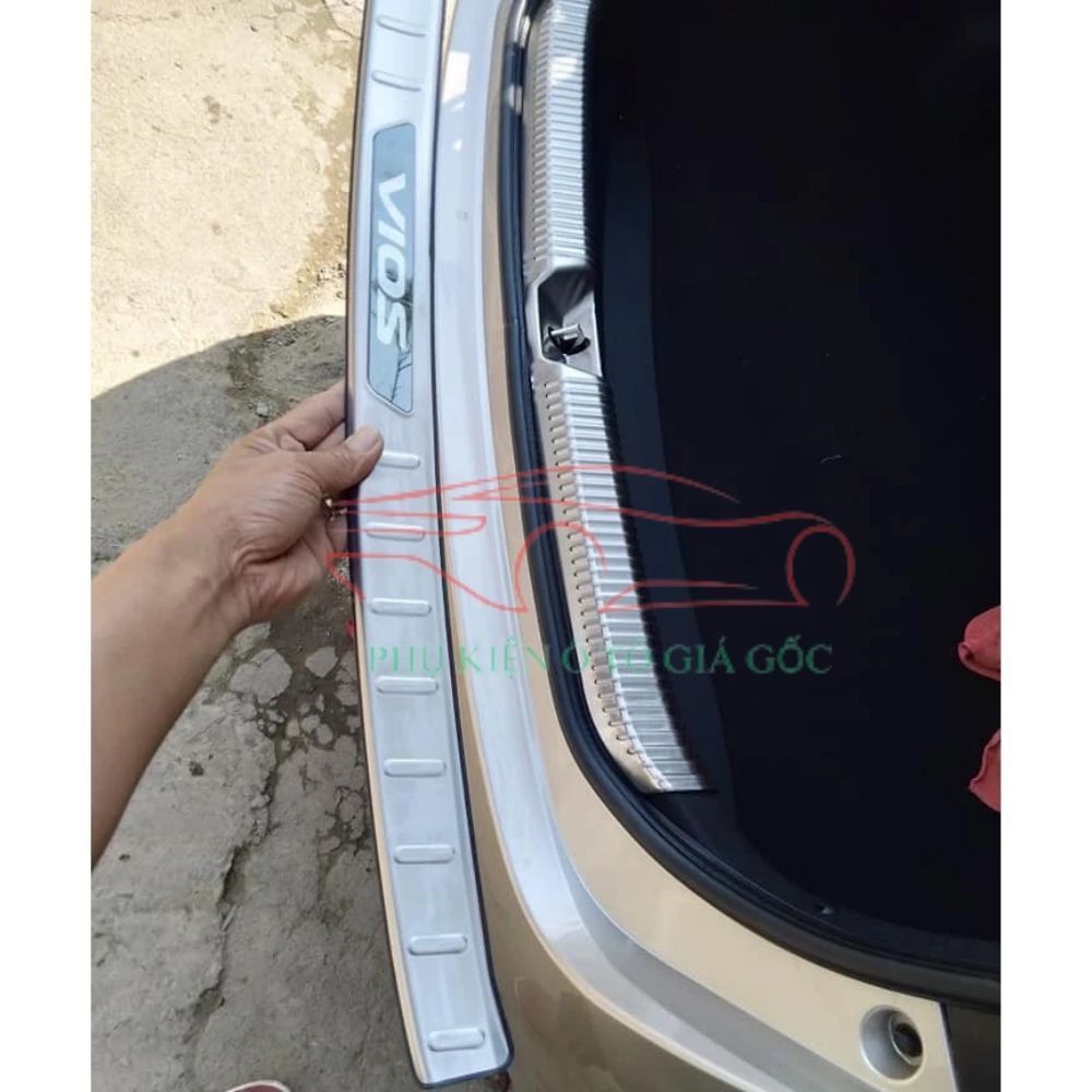 Bộ ốp chống trầy cốp trong, ngoài xe Toyota Vios 2019 - 2022, 2023, 2024, 2025,2026 chất liệu INOX 304 cao cấp, sáng2026
