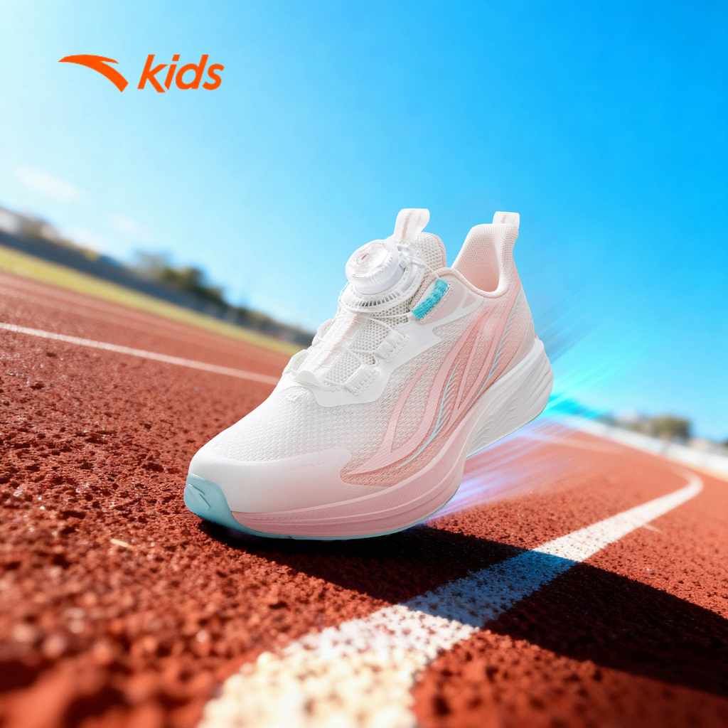 Anta Kids Giày Chạy Bé Gái Thể Thao Thời Trang Size 34-39 3226B5516