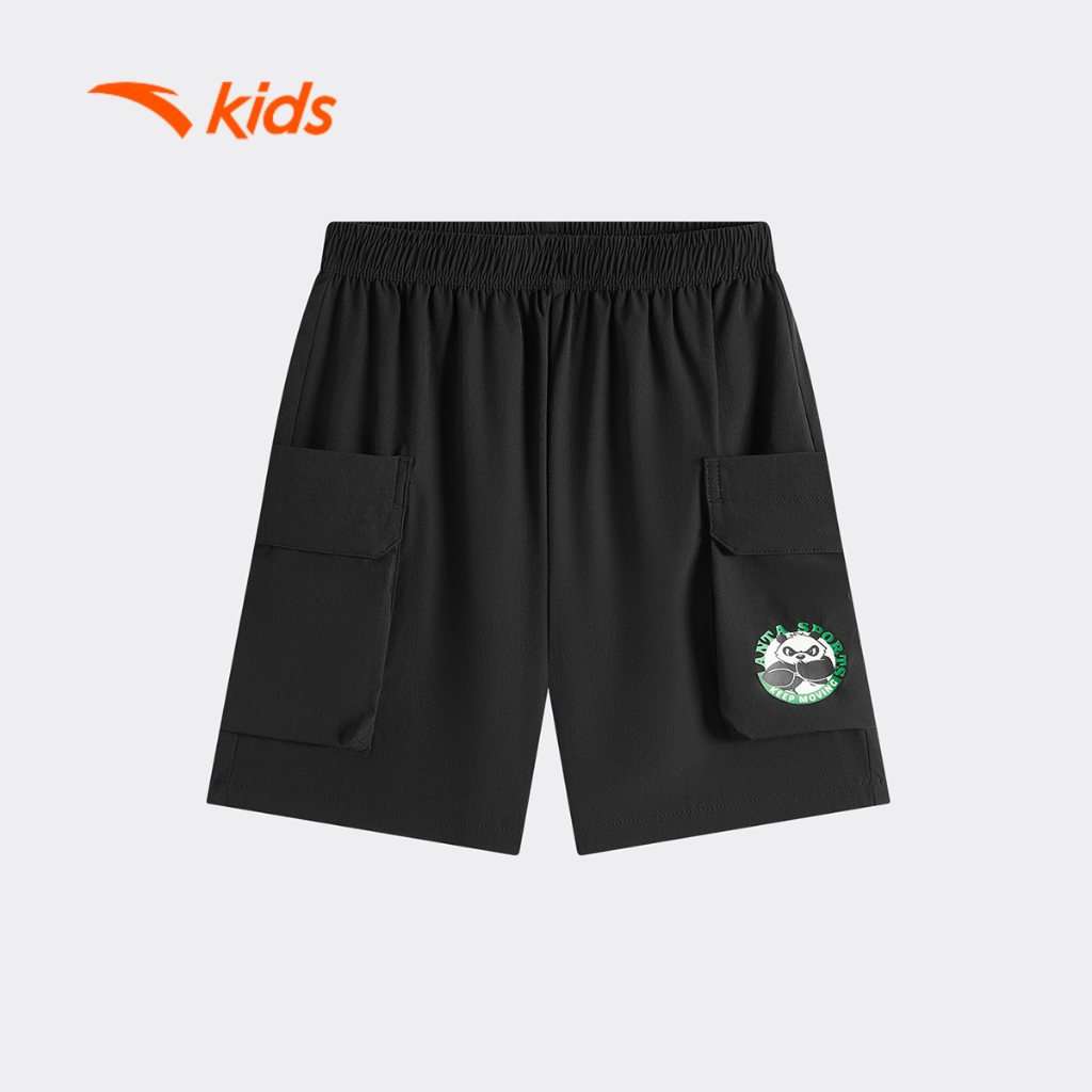 Anta Kids Quần Short Bé Trai Thoái Mái Thoàng Khí Thời Trang Thể Thao 3525C8507R