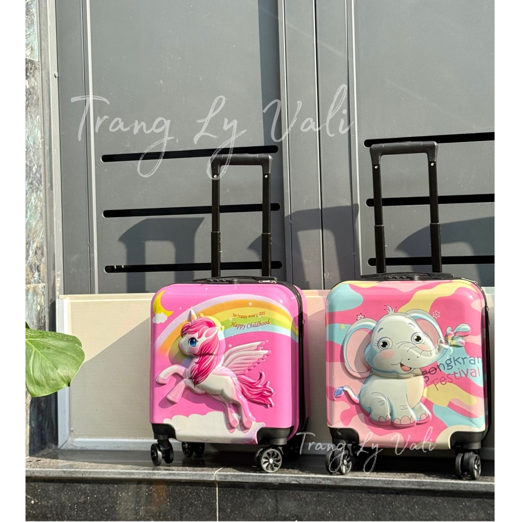 Vali Trẻ Em Kuromi, Capybara - Vali Kéo Cho Bé - Vali Du Lịch Cho Bé Gái, Bé Trai - Vali Size 18inch, 20inch, Vali Ngồi.