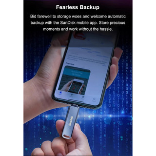 USB OTG Ixpand SanDisk Phone Drive 64GB 2 đầu TypeC và LaiNing (Xanh) - Phụ Kiện Nhất Tín