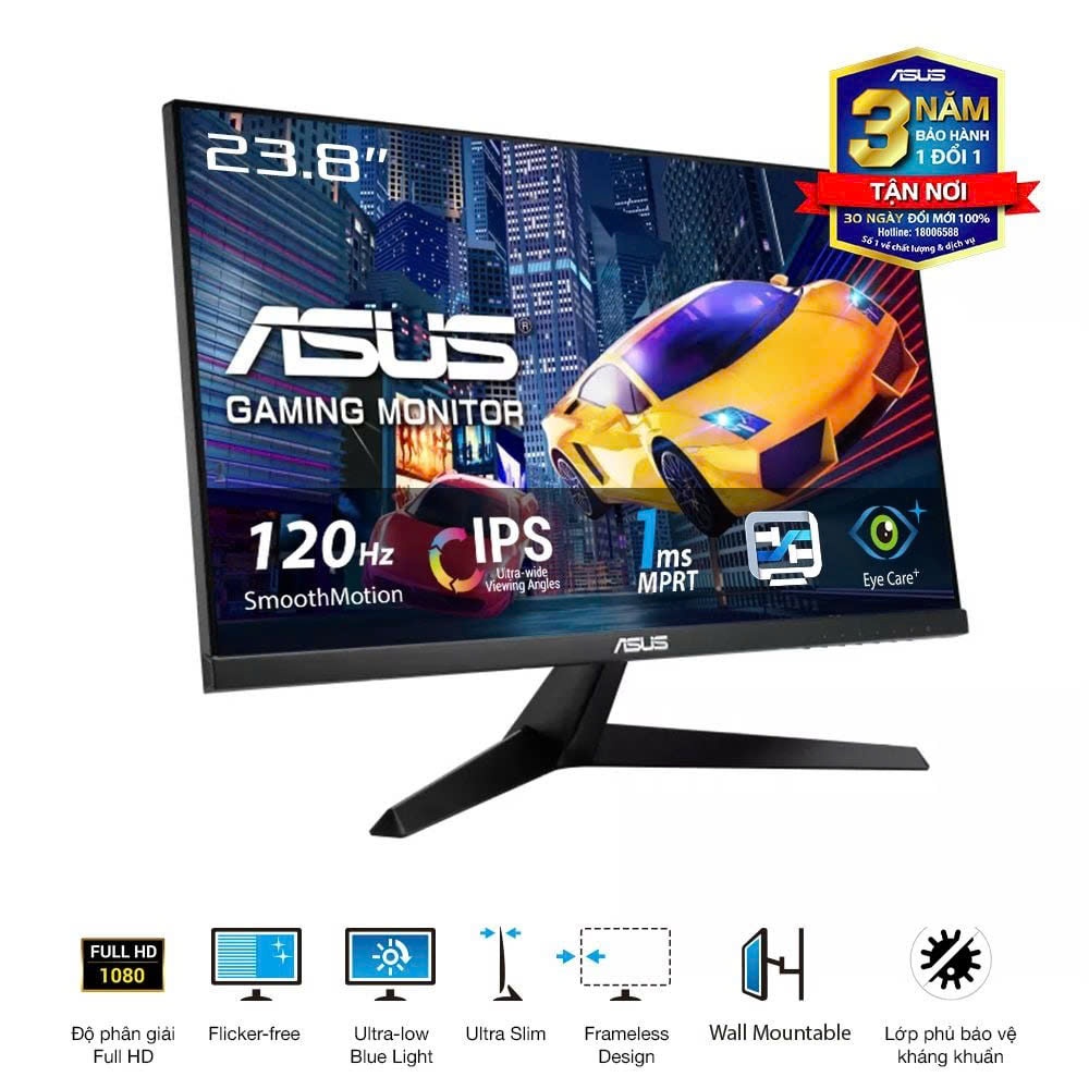 Màn hình ASUS VY249HG2 24 inch IPS 144Hz viền mỏng/ VY279HG2 27 inch IPS 144Hz viền mỏng BH 36 Tháng | BigBuy360 - bigbuy360.vn