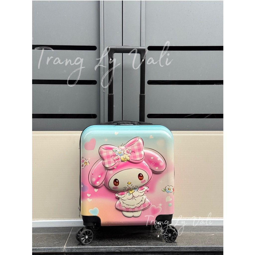 Vali Trẻ Em Kuromi, Capybara - Vali Kéo Cho Bé - Vali Du Lịch Cho Bé Gái, Bé Trai - Vali Size 18inch, 20inch, Vali Ngồi.