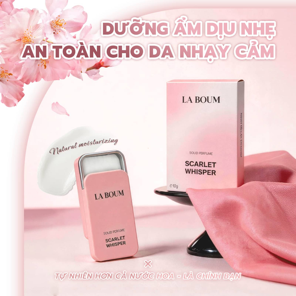 Nước Hoa Khô Dạng Sáp LA BOUM Solid Perfume 10g Hương Thơm Ngọt Ngào, Lâu Trôi - Thiết Kế Nắp Trượt Tiện Lợi