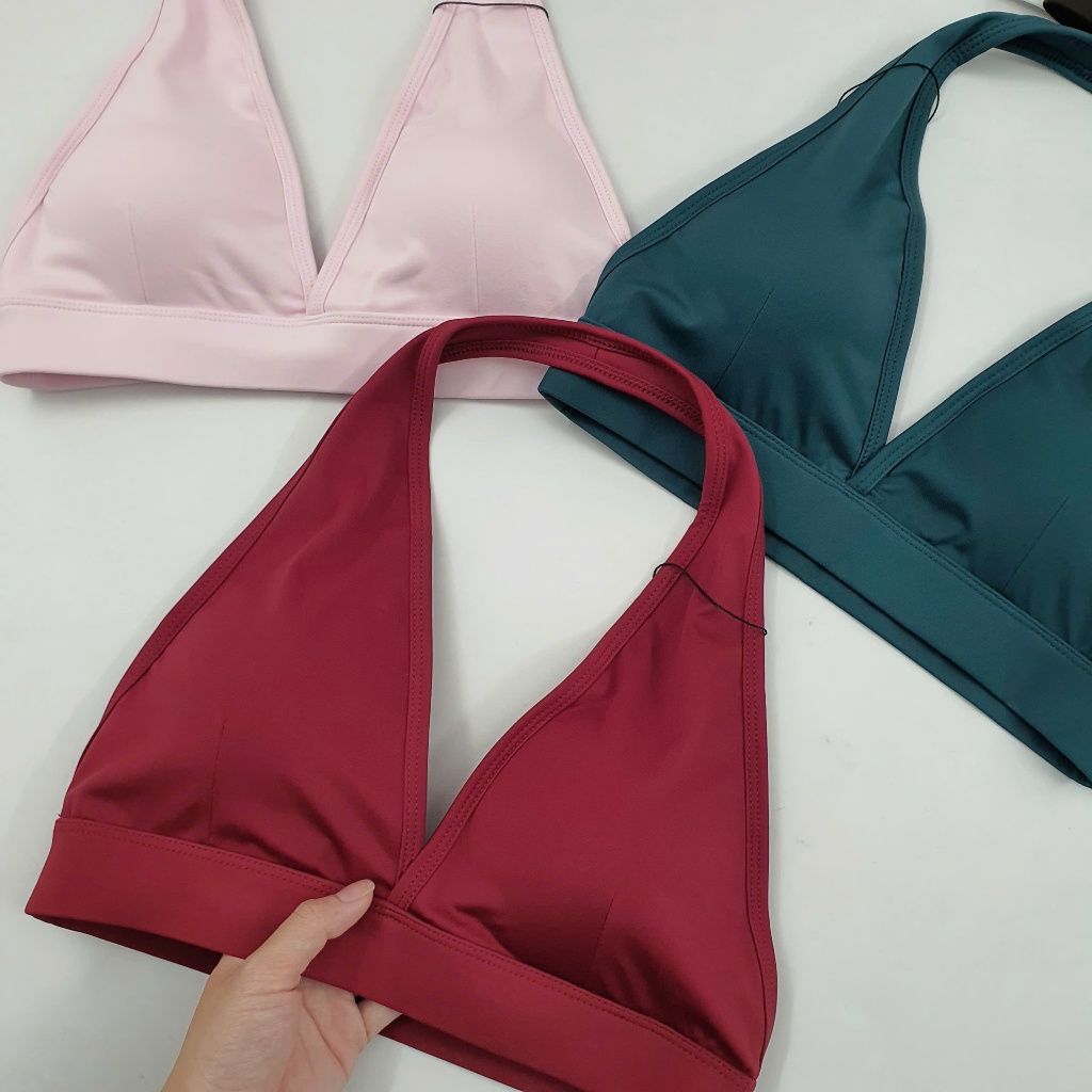 MIDORI SPORT - ÁO BRA CỔ YẾM CY8 - POLLY THUN LẠNH - KÈM MÚT RỜI  - THÍCH HỢP ĐI TẬP GYM , YOGA , AEROBIC