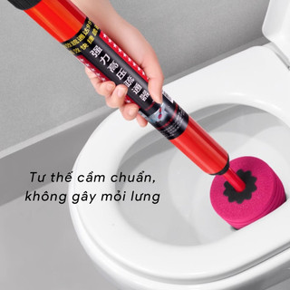 Dụng cụ thông tắc bồn cầu tiện lợi dùng trong gia đình thiết kế cầm tay dễ sử dụng hiệu quả cao