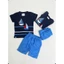 Bộ Cộc Bé Trai Thêu Họa Tiết Thuyền Buồm - Chất Cotton Mồ Hôi, Bé Thoải Mái Vận Động Cả Ngày