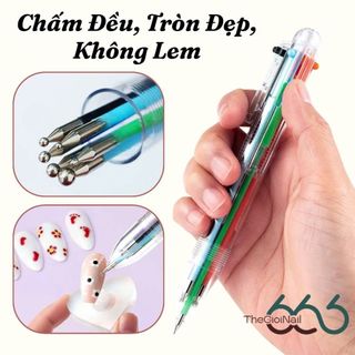 Bút Chấm Bi Nail 5 Đầu 5 Size Đa Năng – Bút Dotting Tool Vẽ Hoa, Chấm Bi, Tạo Họa Tiết Nail Art Tiện Lợi THEGIOINAIL666