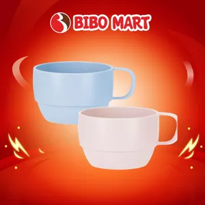 Cốc Nước Thấp Amori 350ml Màu Hồng Màu Xanh Nhựa PP Cao Cấp