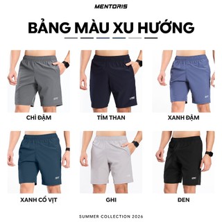 COMBO 3 Quần Short Nam MENTORIS Vải Gió, Form Regulat Fit, Phong Cách Lifestyle, Thoải Mái CB3MSR01