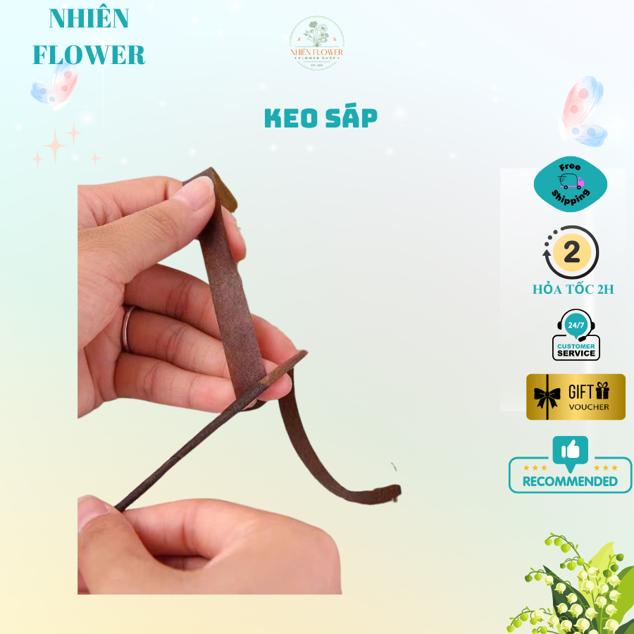 Cuộn Bắng Keo Sáp Quấn Cành Dùng Quấn Cành Hoa Kẽm Nhung, Quấn Cành Hoa Giả, Hoa Sáp