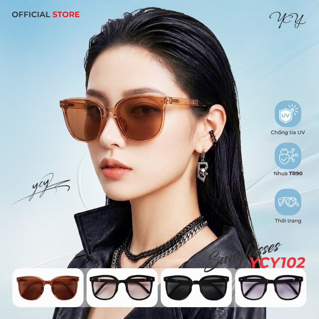 Kính Râm Thời Trang Gập Đời Một Gọng Vuông Bảo Vệ Khi Đi Ngoài Trời, Mắt Kính Thời Trang Chống Nắng, Chống Tia UV kính.