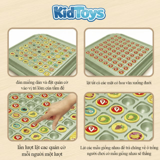 Cờ lật trí nhớ KidToys - đồ chơi giúp trẻ phát triển kỹ năng ghi nhớ màu sắc hiệu quả