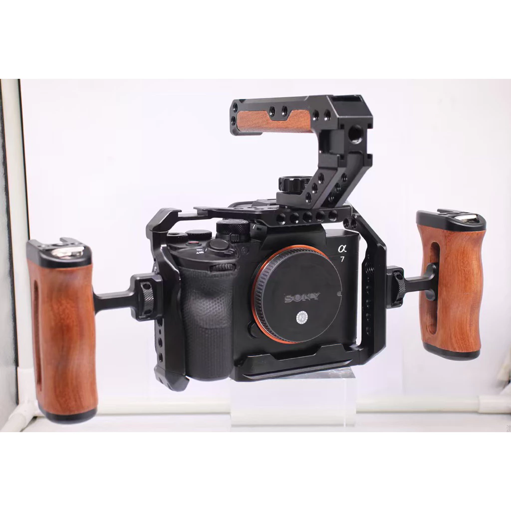 Khung máy ảnh xám titan và đen - Rig Cage Sony A73,A7r3,A7s3,A74,A7r4,A7r5,A9,A92,A1