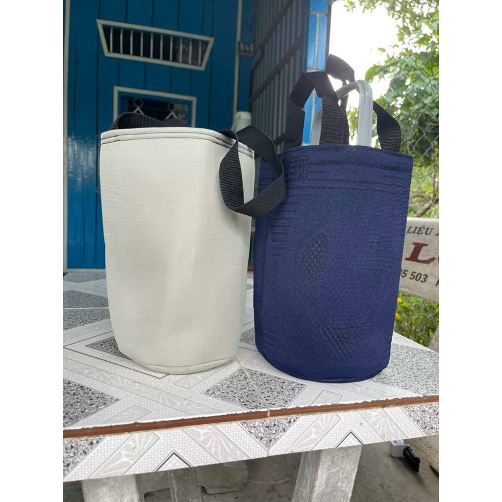 Combo 2 túi đựng phích nước đá vải bố dày dặn [BÌNH NHỰA] 1L-2L-3L-4L GIAO MÀU NGẪU NHIÊN
