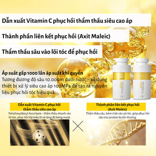 Bộ Dầu Gội Xả Bổ Sung Vitamin C Phục Hồi Tóc Hư Tổn, Dưỡng Mềm Mượt Từ Gốc Đến Ngọn Unlabel LAB 400ml