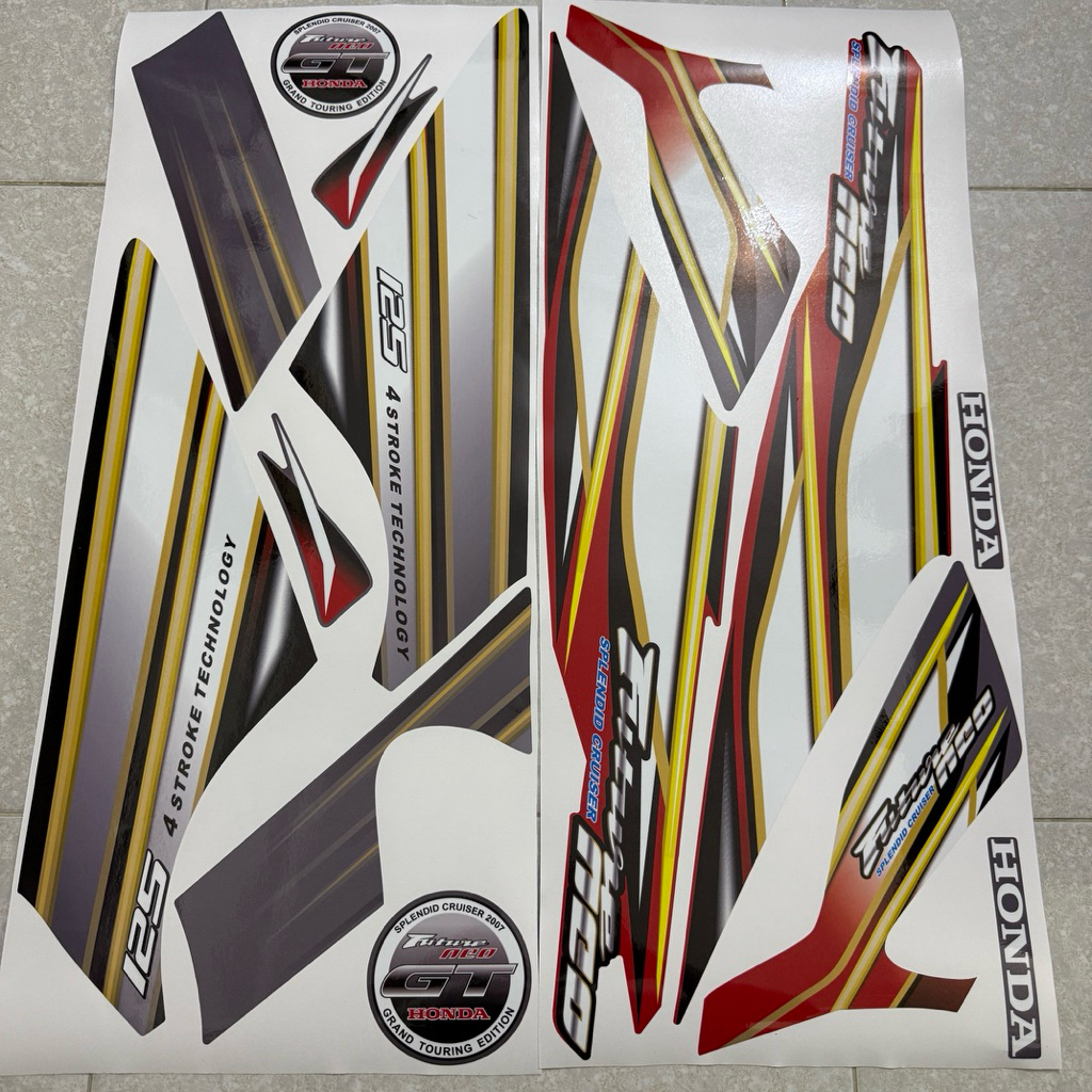 FU NEO GT 2008 màu đỏ. Decal cao cấp chống nước, không bay màu
