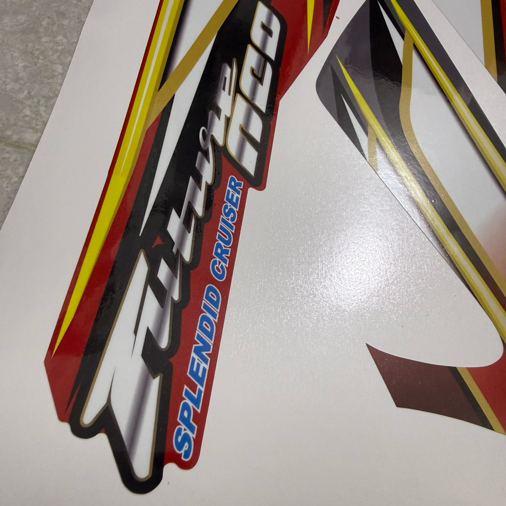 FU NEO GT 2008 màu đỏ. Decal cao cấp chống nước, không bay màu