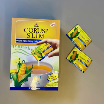 Đường Bắp Ăn Kiêng CORUSP SLIM - Đường Ăn Kiêng (Hộp 50 gói x 2,5g)