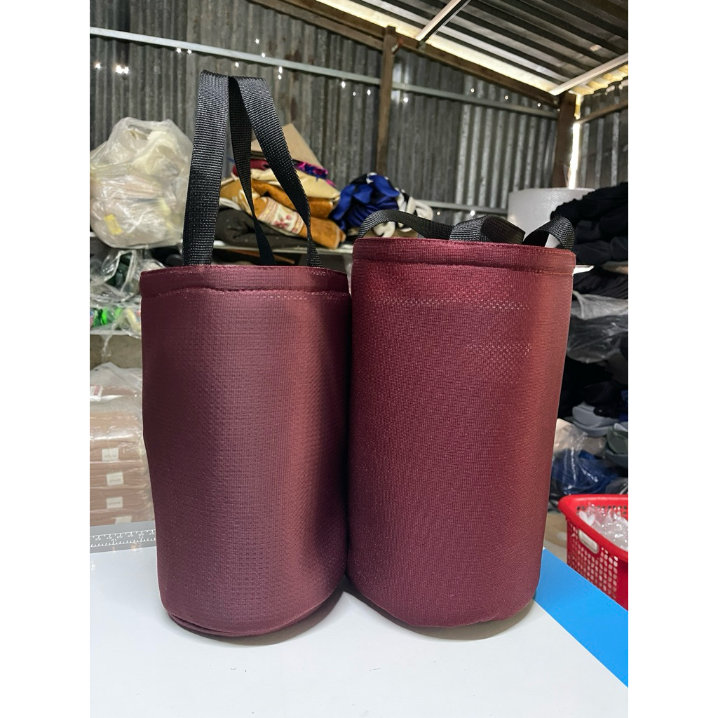 Túi Đựng Phích Nước Đá Vải Bố Dày Dặn Size 1L 2L 3L 4L Quai Xách Tiện Lợi Giao Màu Ngẫu Nhiên