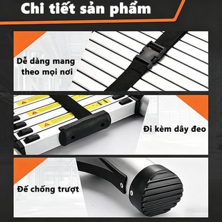 Thang Rút Đơn Chữ I Thang Rút Nhôm Inox Rút Đơn Tùy chọn (1,9–6 m) – Phiên bản nâng cấp