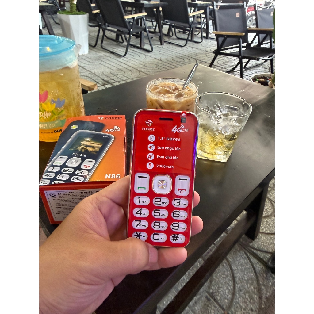 Điện Thoại FORME N86 4G người già mh 1.8in, pin 2.000mAh, loa to, chữ ...