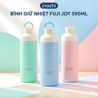 Bình giữ nhiệt inox 304 Inochi Fuji Joy 590ml Inochi – 2 nắp tiện lợi, giữ nóng lạnh 6H