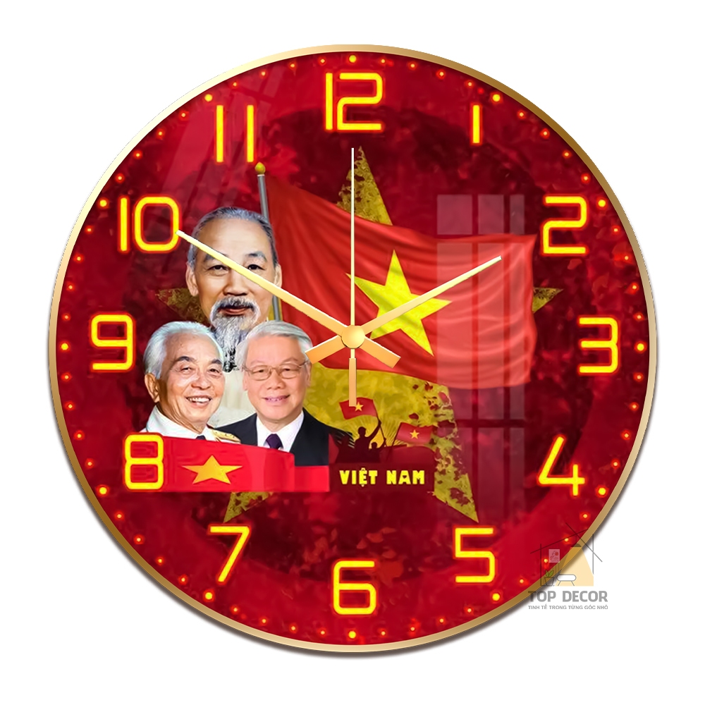 Đồng Hồ Treo Tường Kim Trôi Tráng Gương 5D, - Tranh Treo Phòng khách, Tranh Treo phòng ngủ, Tranh tráng gương cao cấp