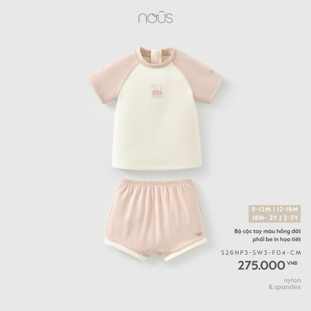 Đồ bơi cho bé trai , bé gái Nous tháng tư bst New