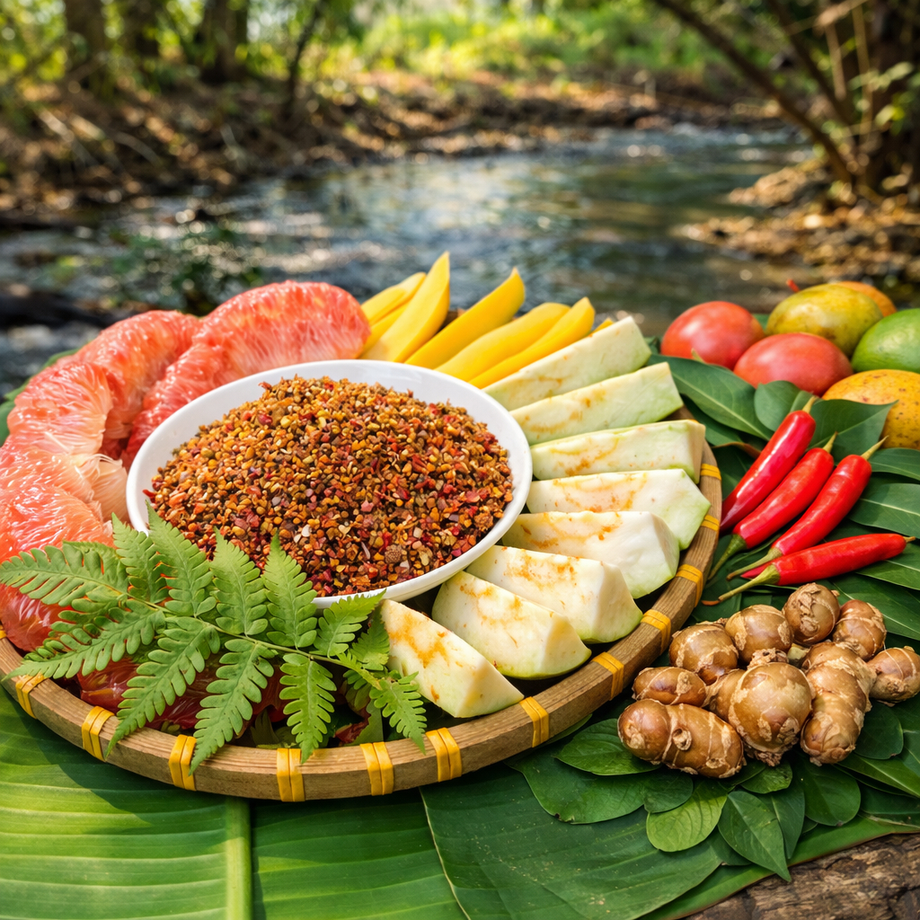 Muối Xá Kén Đặc Sản Chấm Trái Cây Thơm Ngon Đậm Vị Hủ Tiện Lợi.