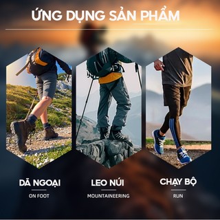 Vớ Trekking tất leo núi nam nữ chạy trail chống trượt len lông cừu Merino Wool chống phồng rộp chân kháng khuẩn tự nhiên