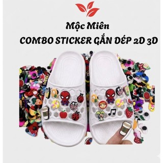 Combo STIKER Gắn Dép Nam Nữ Siêu Dễ Thương  Gắn Dép Tổ Ong Dép Sục Chất Lượng Cao Siêu Bền
