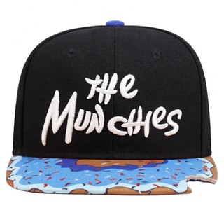 Mũ Snapback The Munchies thêu họa tiết bánh Donut, Mũ hiphop phong cách đường phố cá tính cho nam nữ