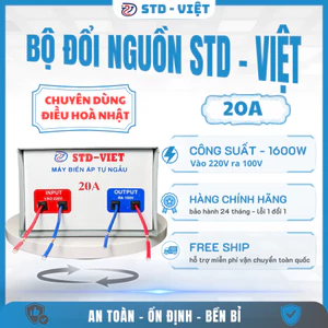 Đổi Nguồn 220V Sang 100V 20A,30A Treo Tường Chuyên Dùng Cho Điều Hoà NHẬT Bảo Hành 2 Năm STD-VIỆT
