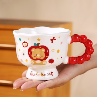 Cốc sứ gấu con 340ml ly sứ decor, ly sứ uống nước, cốc uống nước dễ thương