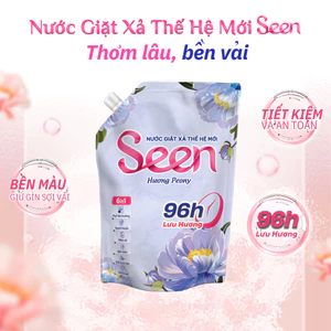 Nước Giặt Xả 6in1 Seen Hương Peony – Nước Giặt Lưu Hương 96H Sạch Dịu Nhẹ 2kg