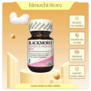 (date T10/2026) Viên uống bổ sung sắt Blackmores Iron Úc, bổ sung sắt cho chị em khi mang th,ai và sau s.inh, 30 viên