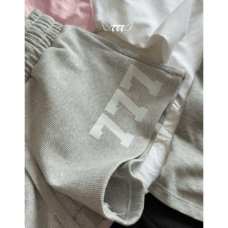 Quần Shorts Local Brand 777ANGELS | 777 LOGO SHORTS - THUN BO GÂN | 7SH - LG