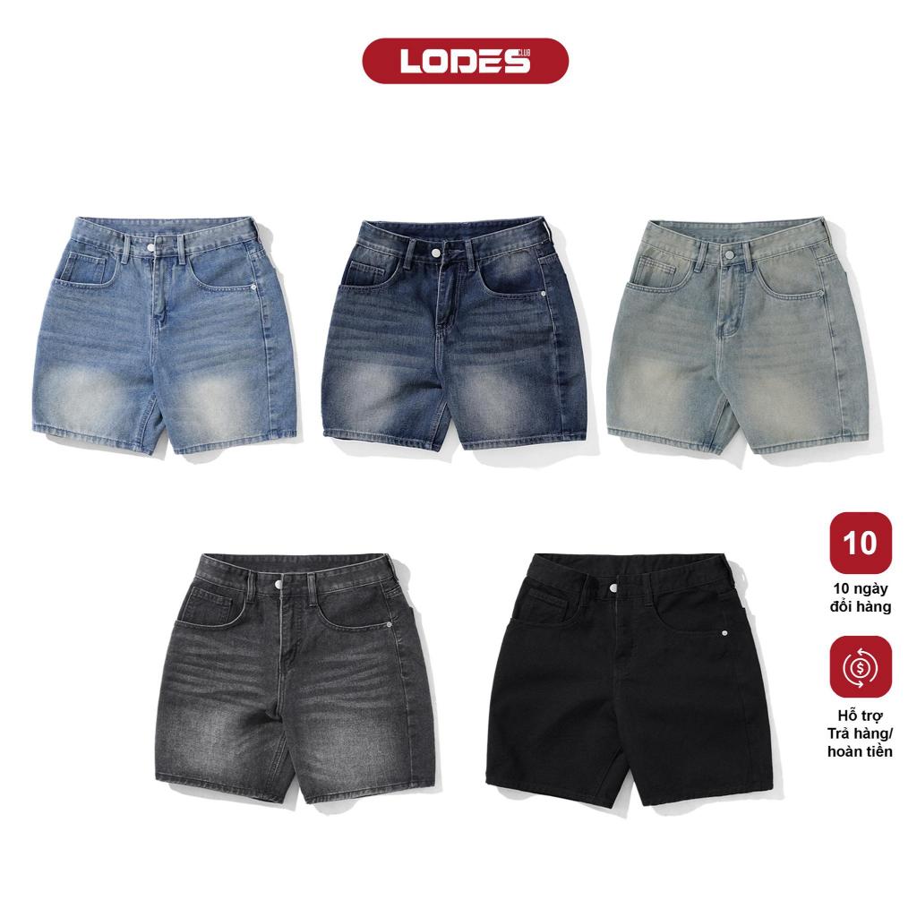 Quần Đùi Jeans Nam LODES CLUB Chấ Denim Cao Cấp, Quần Ngắn Tôn Dáng Nam, Thích Hợp CHo Mùa Hè Short