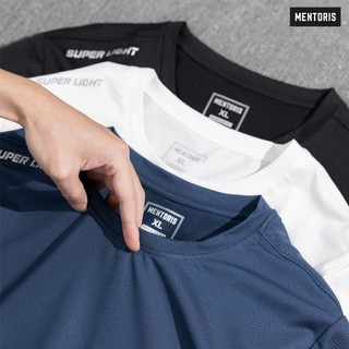 Áo Thun Nam Thể Thao MENTORIS Chất Liệu Thun Lạnh, Form Regular Fit, Co Giãn Thoáng Khí MTS01