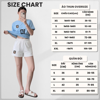 Bộ Áo Thun Nữ CHEPOL Form Rộng, Cổ Tròn, Phối Chân Váy, In Số 10, Chất Cotton(Áo Phông Xanh Biển+Quần Đùi Trắng)CP_22686