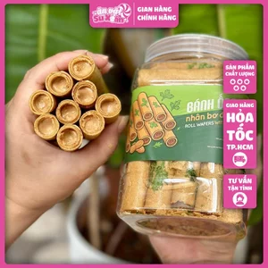 Bánh Ống Ngò Nhân Bơ Đậu Phộng Hũ 500gr - Ăn vặt Su Xoắn