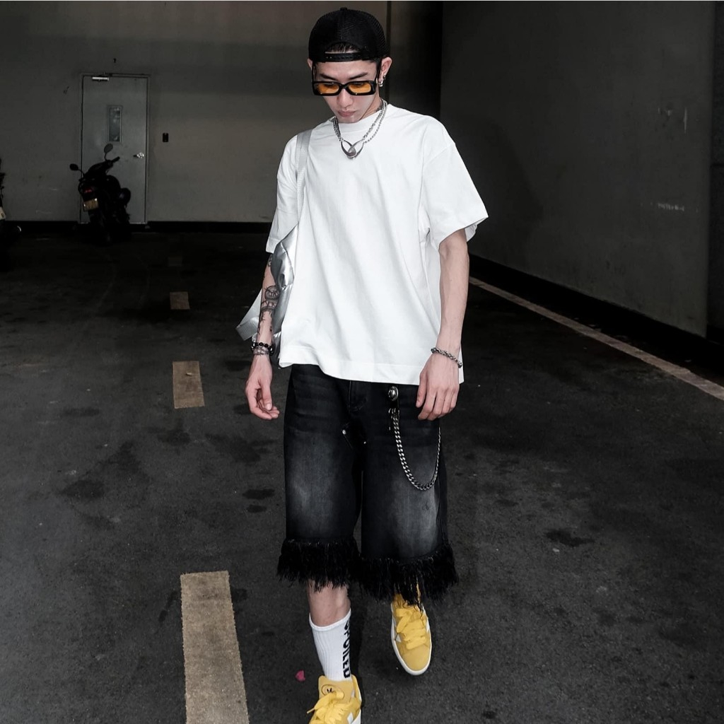 Áo thun trơn Oversize Raven 100% Cotton 250GSM nam nữ cổ tròn BASIC