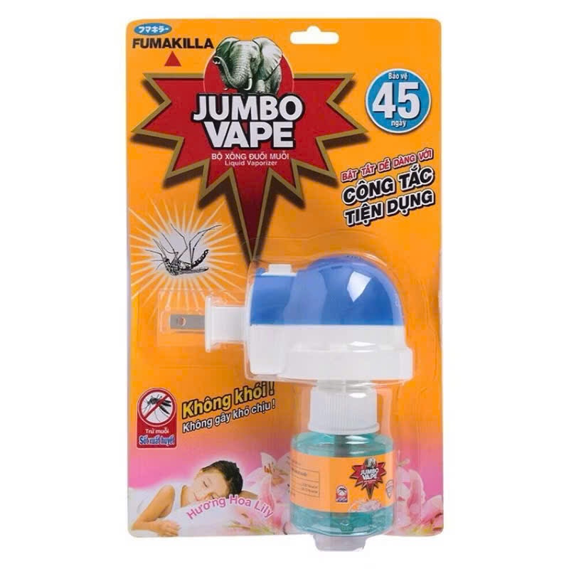 Bộ Xông Đuổi Muỗi Và Chất Xông Đuổi Muỗi JUMBO