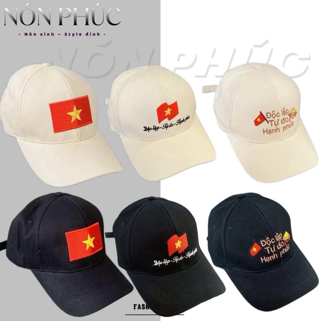 NÓN KẾT KAKI THÊU VIỆT NAM ĐỦ MẪU