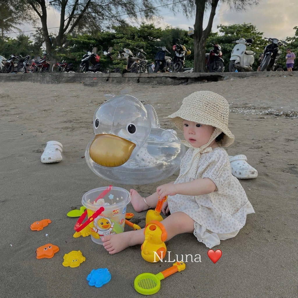 Set xúc cát vịt vàng cho bé 14 chi tiết