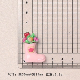 Set Charm Khu Vườn Bong Bóng Pastel Ngọt Ngào Với Hoa, Cây Xương Rồng, Bóng Bay Và Chiếc Ủng Dễ Thương Phong Cách Cute