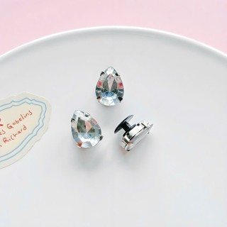 Set Charm Bướm Pha Lê Ánh Bạc Sang Trọng – Hoa Đen Huyền Bí Kèm Đá Lấp Lánh Phong Cách Luxury Cao Cấp